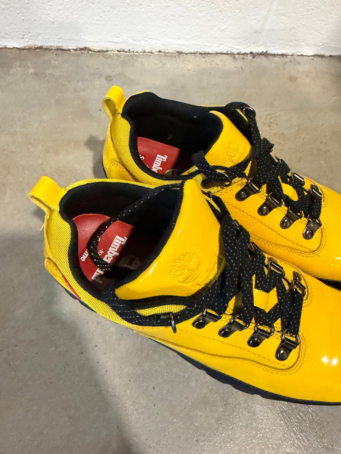 Timberland Supreme x Euro Hiker Low "Yellow Black" Sz 8.5M/10W