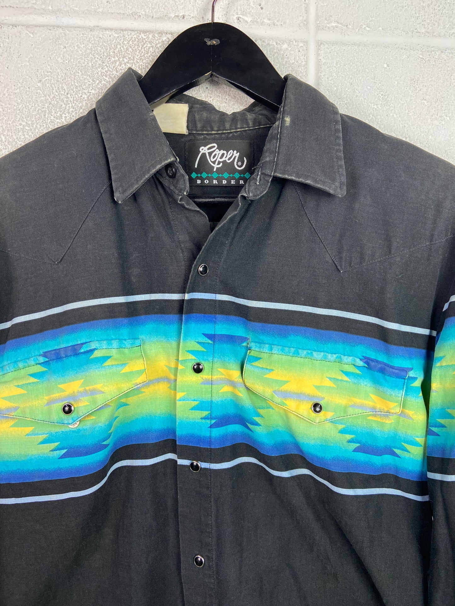 VTG Roper Western Pearlsnap L/S Shirt Sz XL