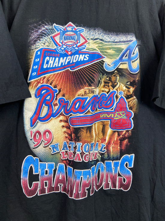 VTG Atlanta Braves '99 Nat'l League Champs Tee Sz XXL