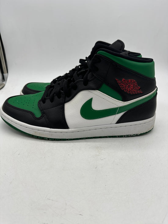 Preowned Jordan 1 Mid Green Toe Sz 13M/14.5W 554724-067