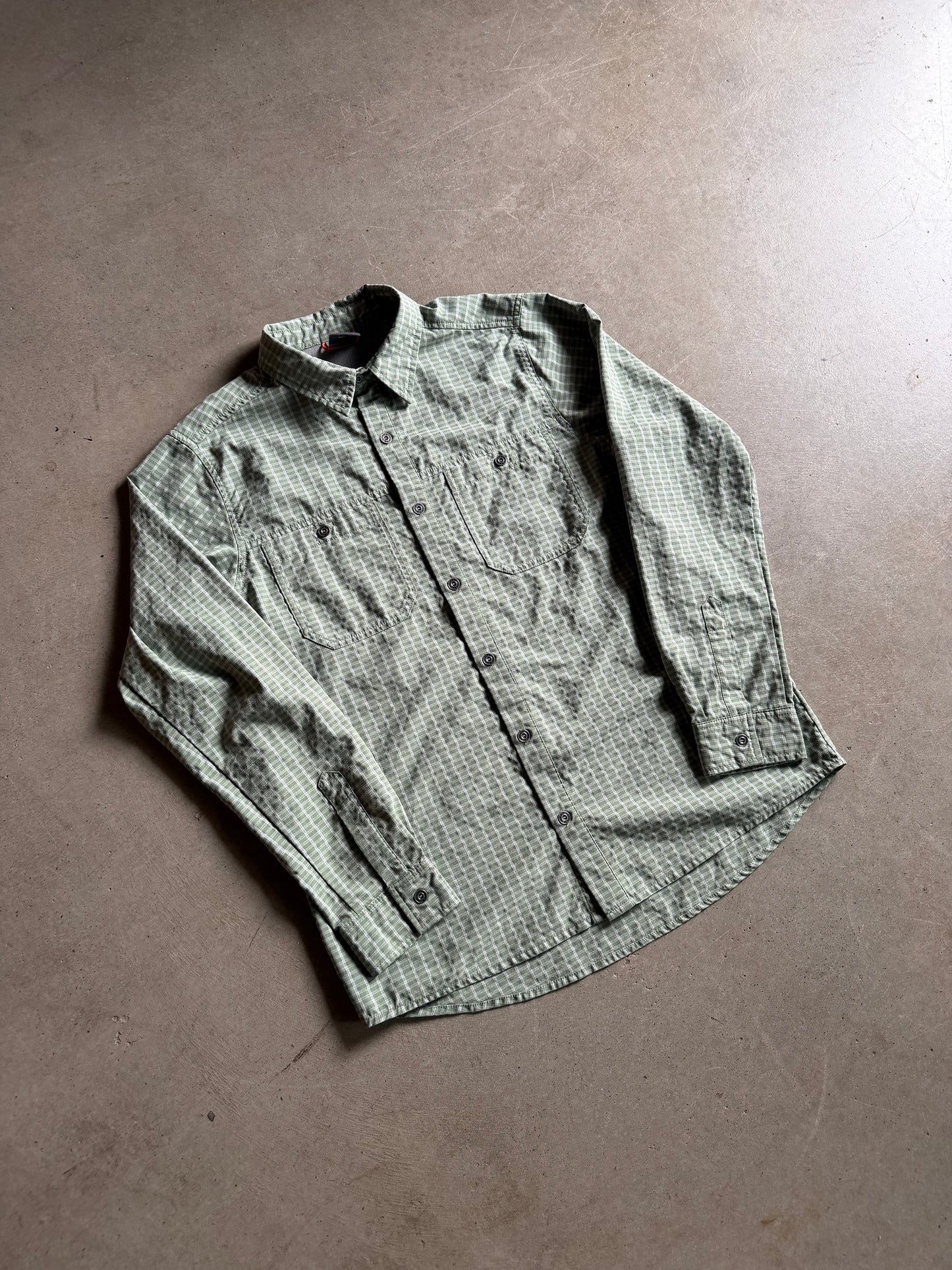 Nike ACG Green Button Up Shirt Sz M