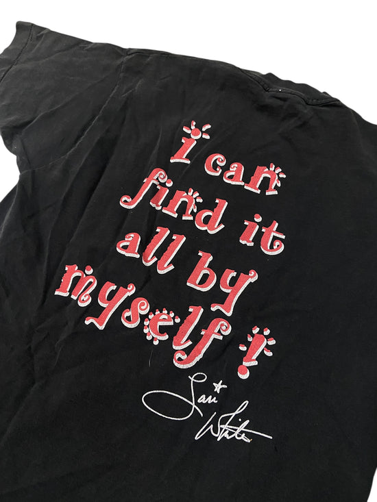 VTG Lari White Lead My Not Into Temptation Tee Sz M/L