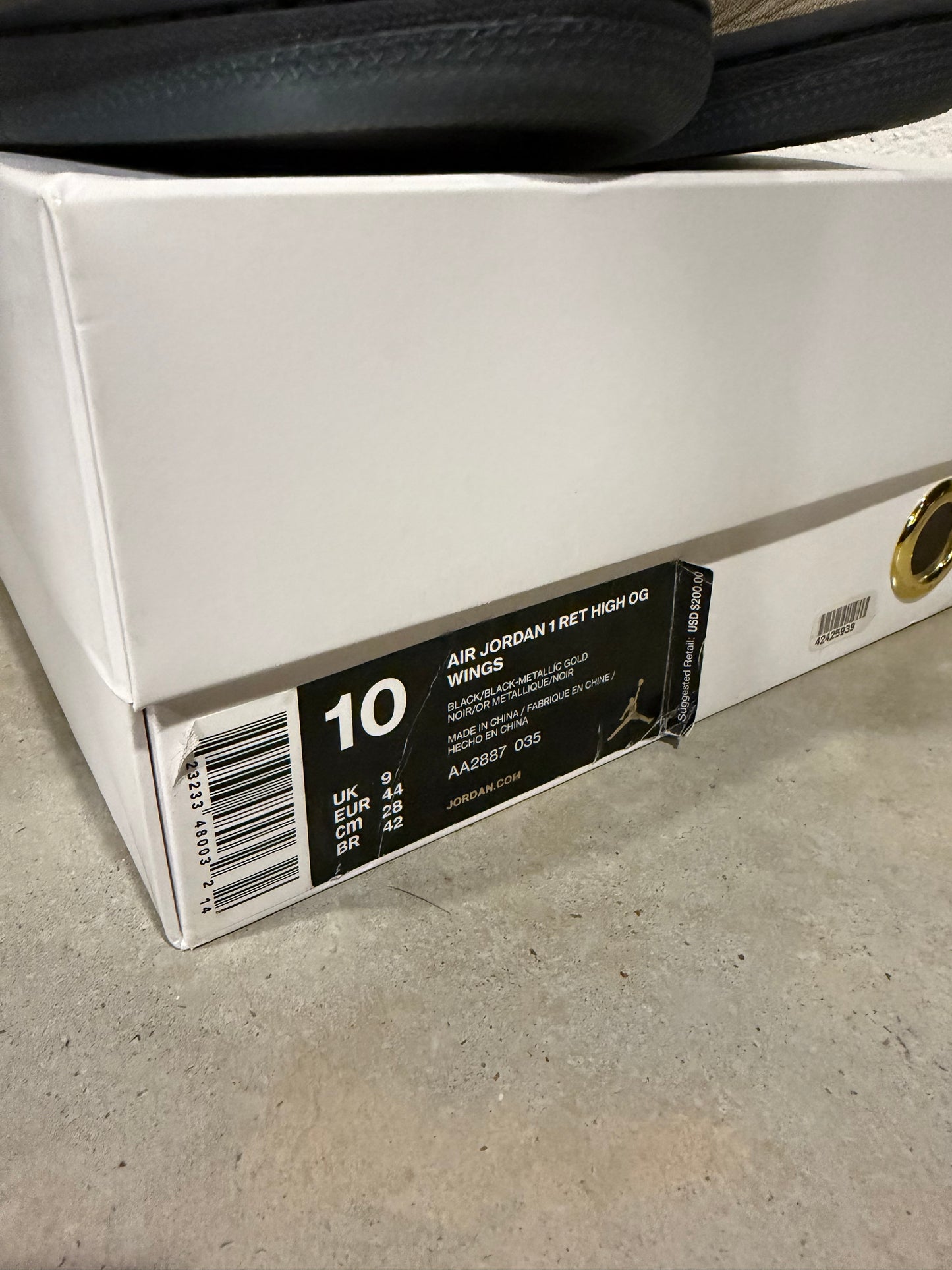 Preowned Jordan 1 Retro High OG Wings Sz 10M/11.5W