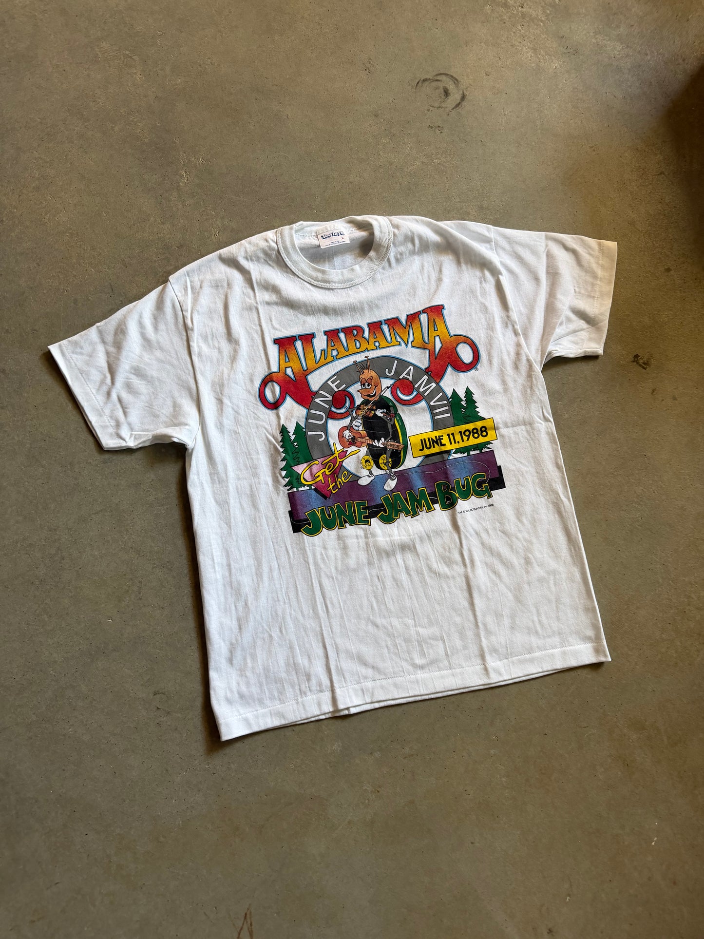 VTG Alabama June Jam Bug Tee Sz L