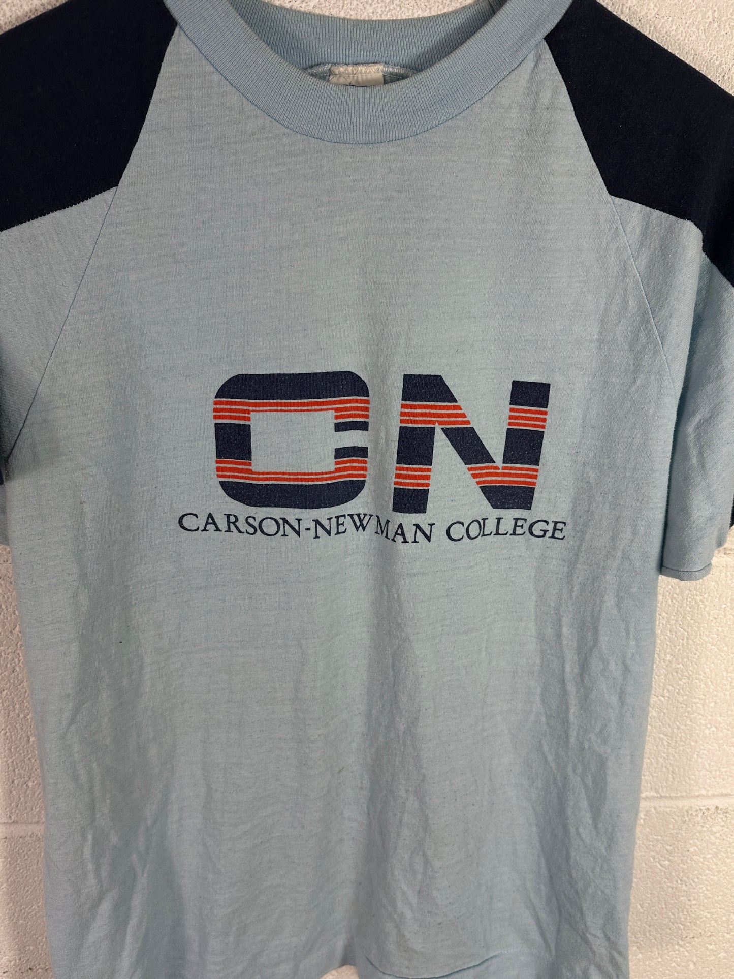 VTG 80s Carson Newman College Champion Tee Sz Med