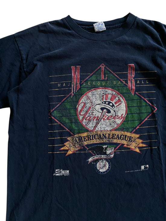 VTG New York Yankees Salem 1991 Tee Sz M/L