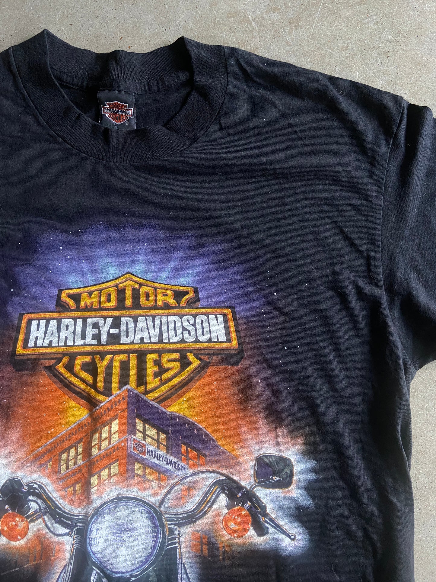 VTG Harley Davidson Thorps Tee Sz L
