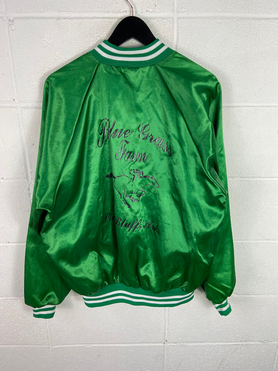 VTG Bluegrass Tennessee Satin Green Jacket Sz L