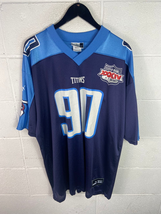 VTG Tennessee Titans Jevon Kearse Super Bowl 2000 Jersey Sz XL