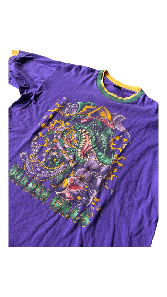 VTG Mardi Gras Gator Tee Sz XL