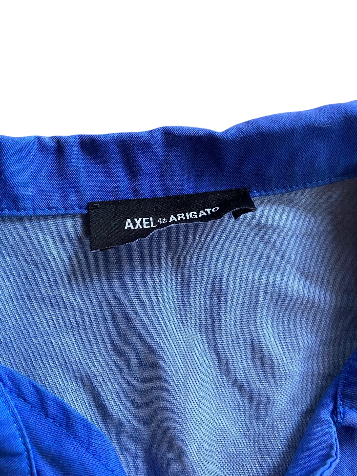 Preowned Axel Arigato Printed S/S Button Up Shirt Sz M