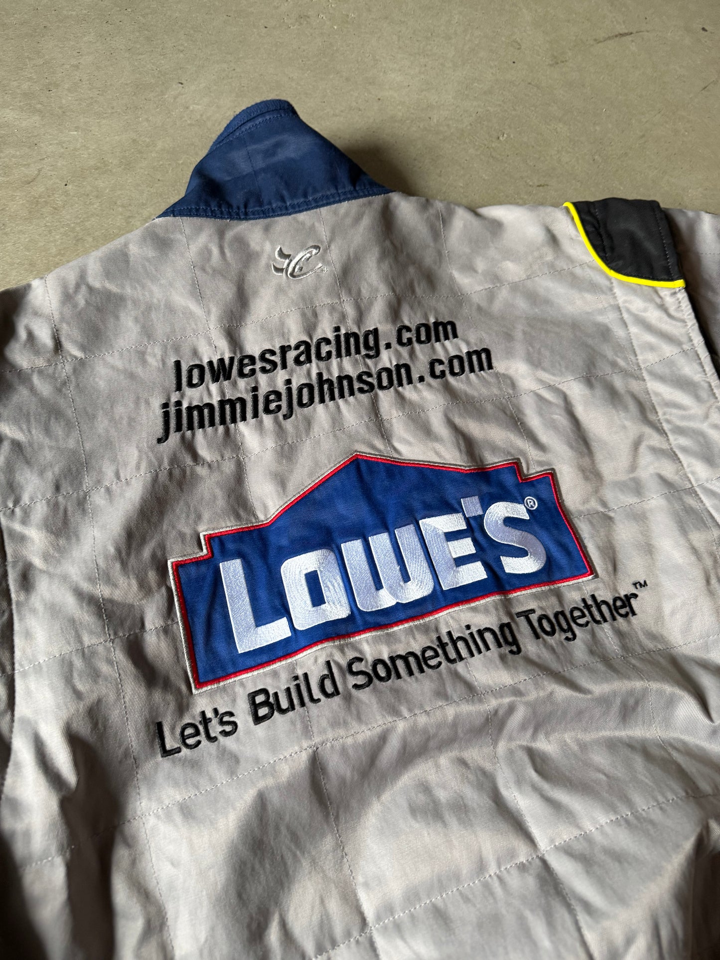 VTG Lowe's Blue/Gray Nascar Jacket Sz XL