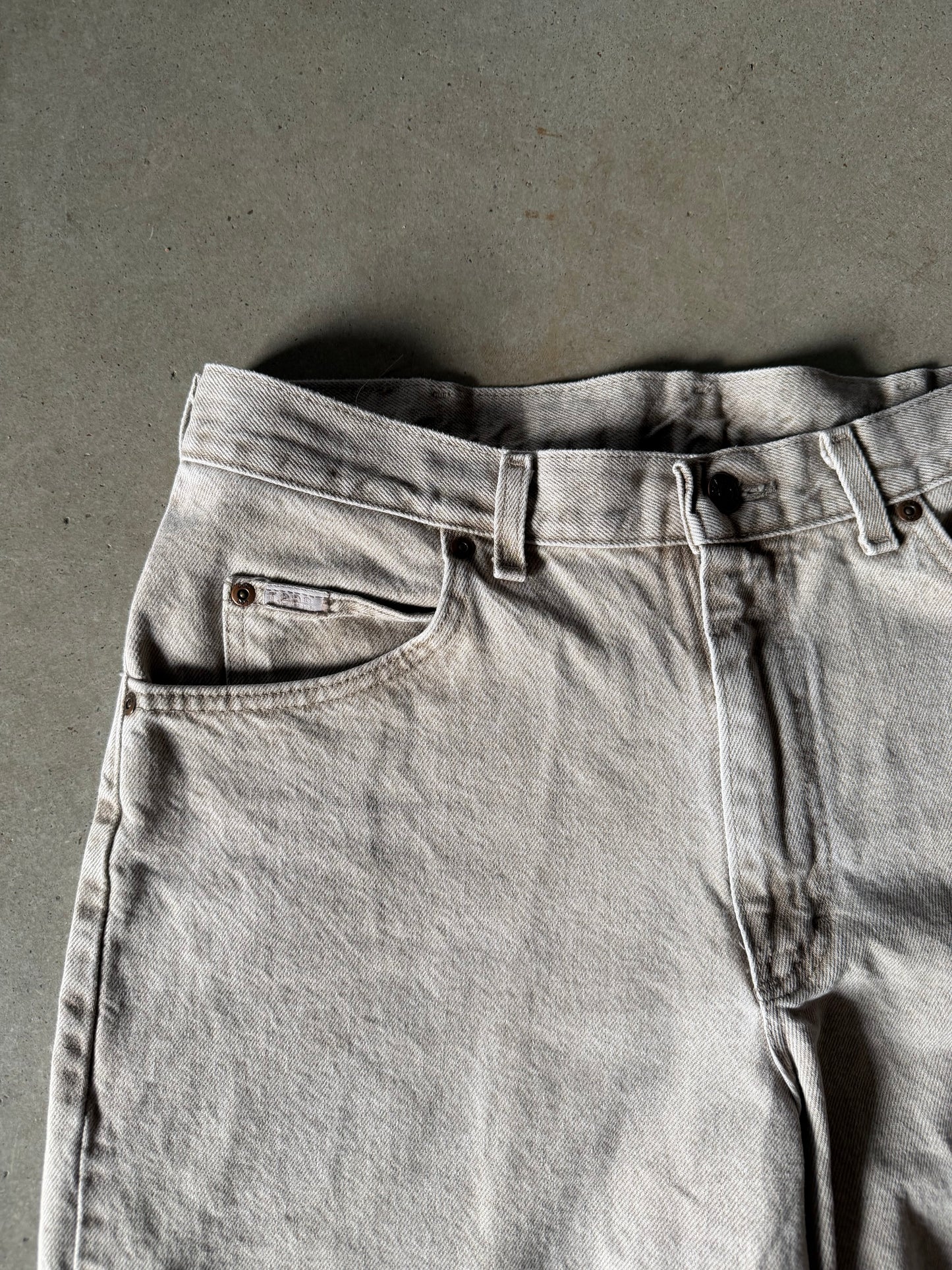 VTG Lee Tan Denim Jeans Sz 34x34