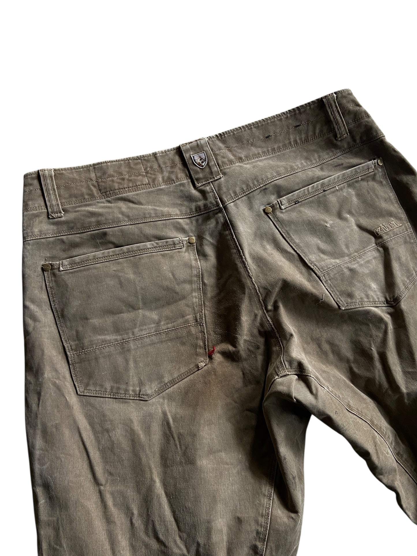 Kuhl Brown Vintage Patina Dye Pants Sz 37x32