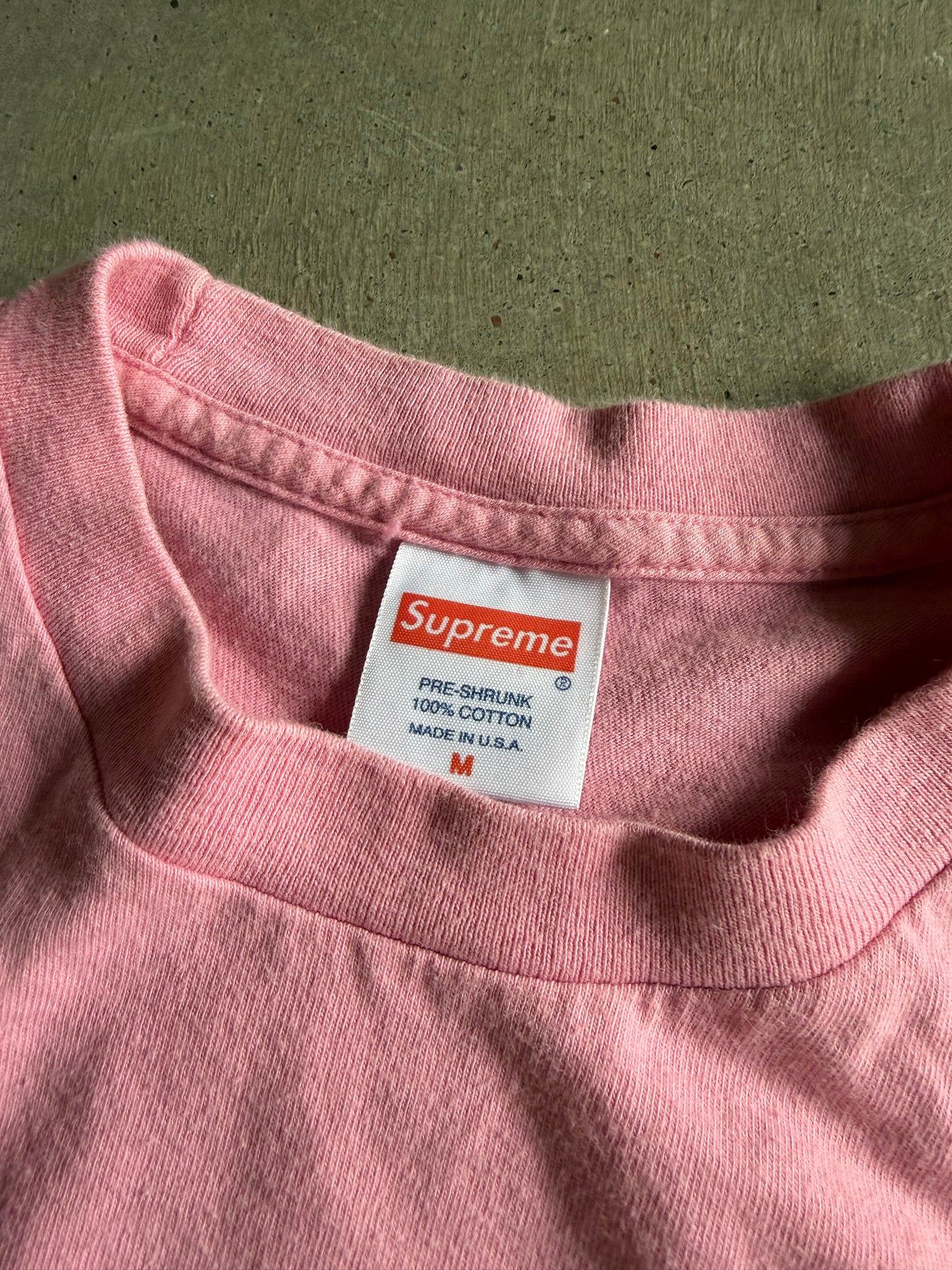 Supreme Menace 2 Society Pink Tee Sz M