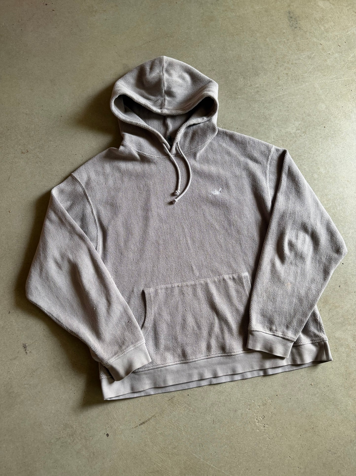 Kith Gray Weave Hoodie Sz 2XL
