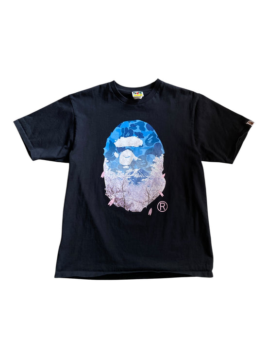 BAPE Sakura Photo Ape Head Tee (SS23) Sz XL