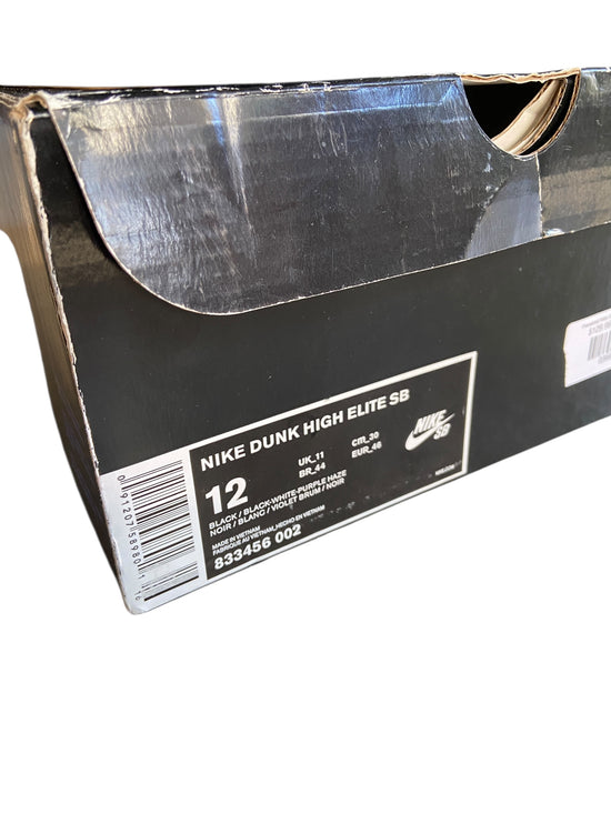 Preowned Nike SB Dunk High Purple Box Sz 12M/13.5W