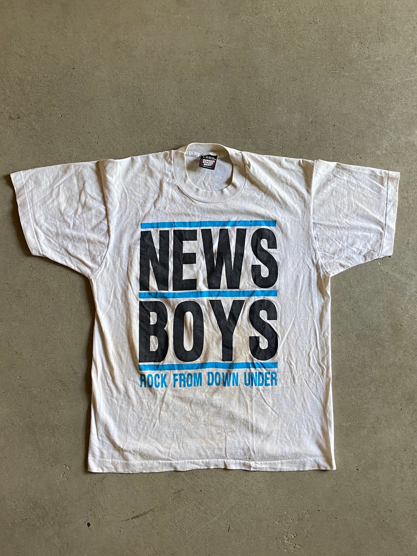VTG News Boys Rock From Down Under Tee Sz M
