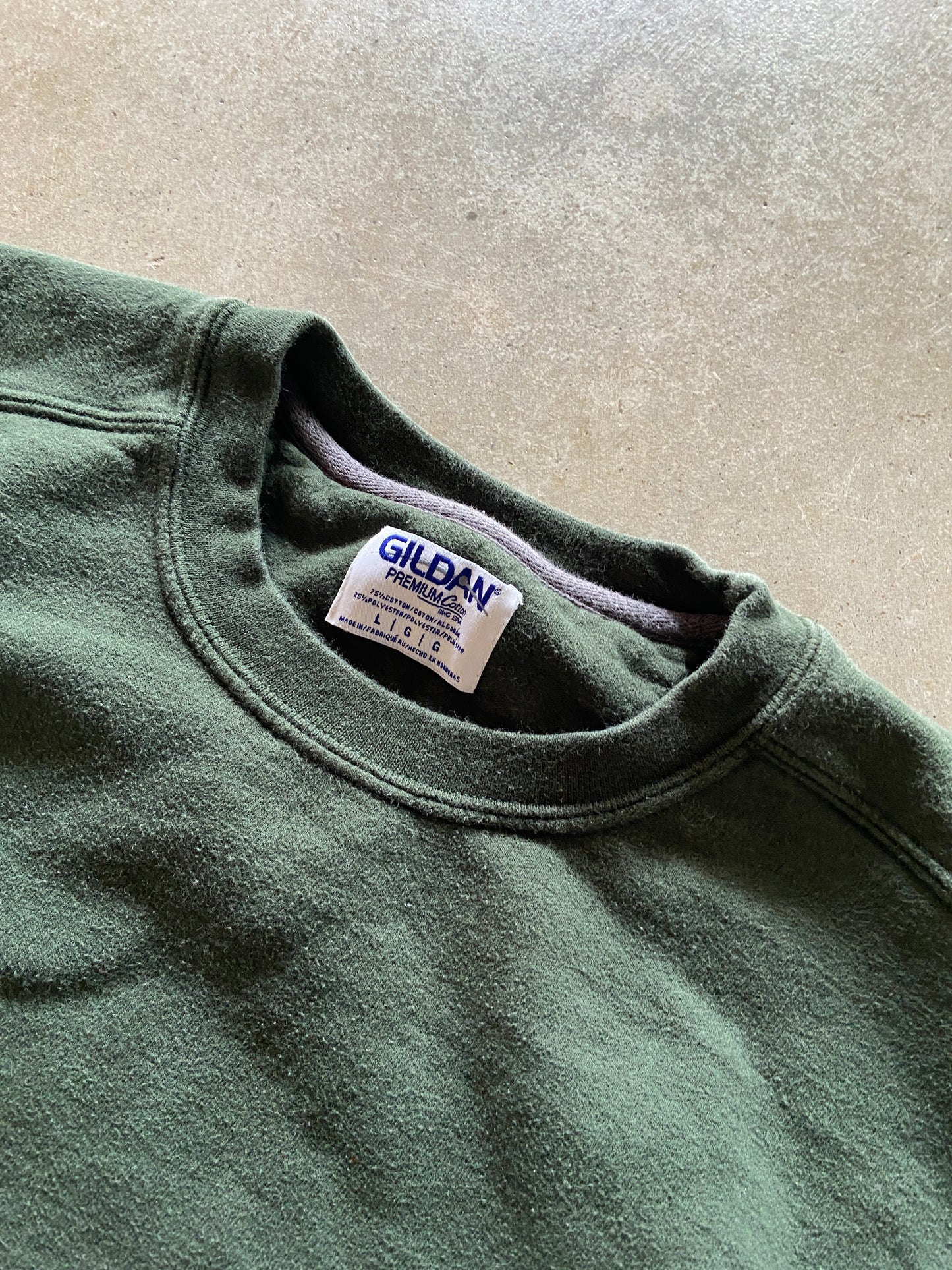 Gildan Premium Heavyweight Forrest Green Sweatshirt Sz L