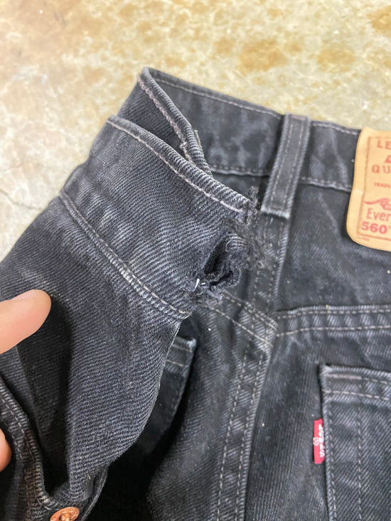 VTG Levi’s Made in USA 560 Black Jeans Sz 32x30