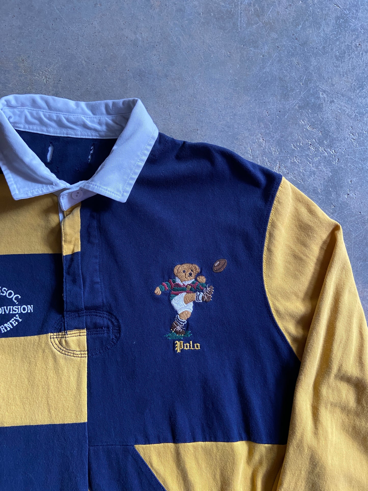 VTG Polo Ralph Lauren Rugby Polo Bear Shirt Sz L/XL