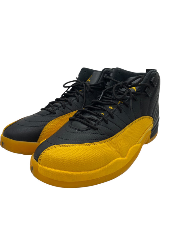 Preowned Jordan 12 Retro Black University Gold Sz 12M/13.5W