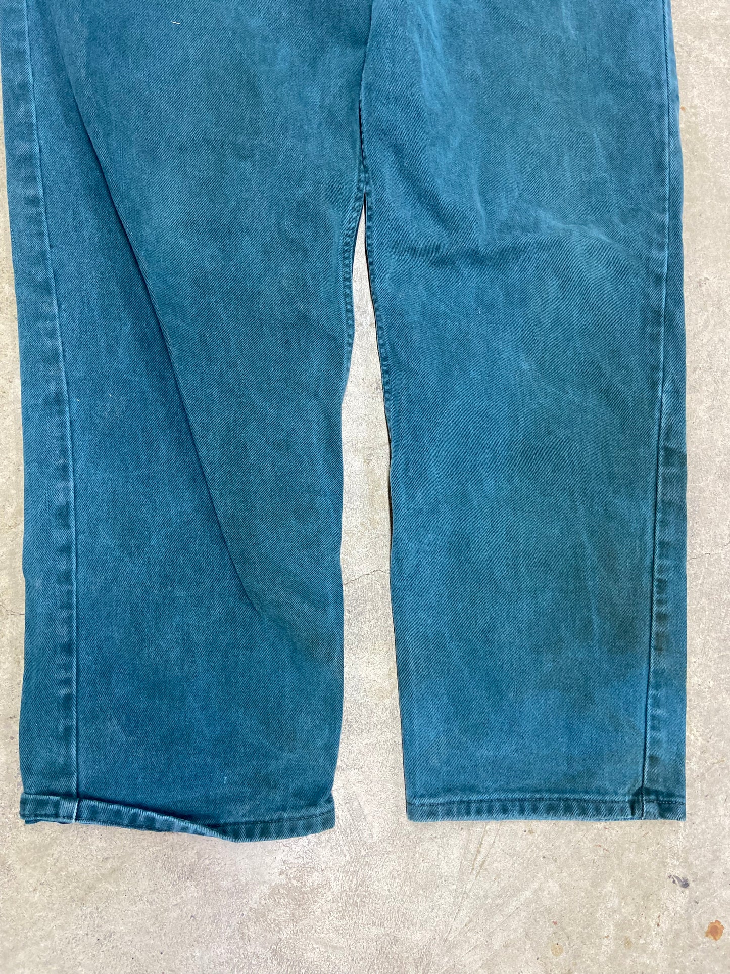 VTG Carhartt Made in USA Green Work Pants Sz 38x30