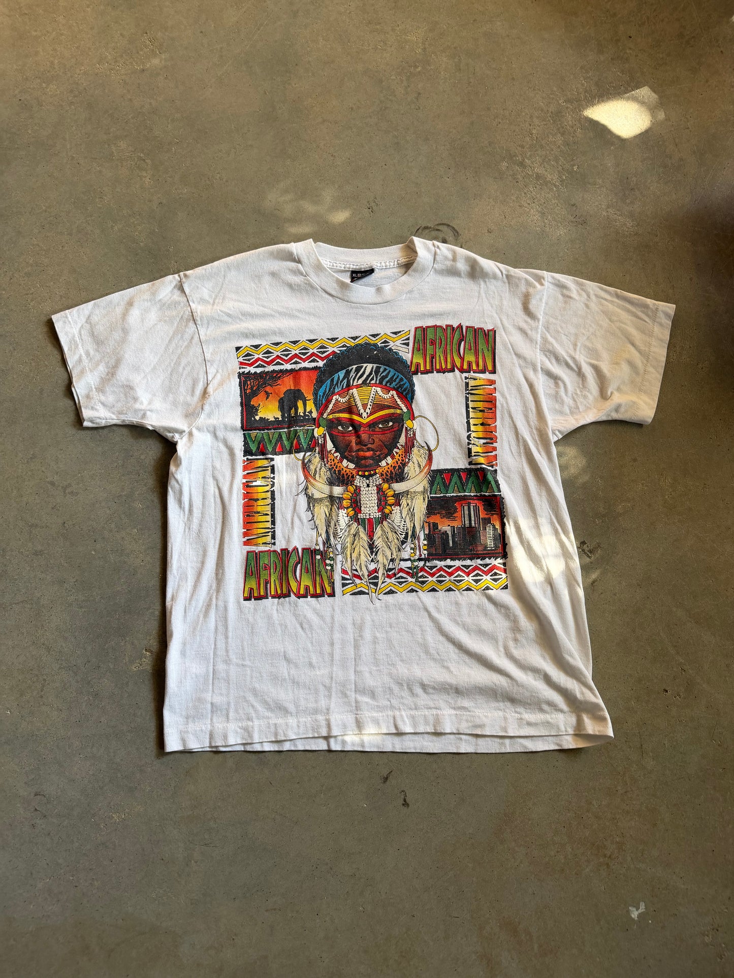 VTG African American Graphic Tee Sz XL