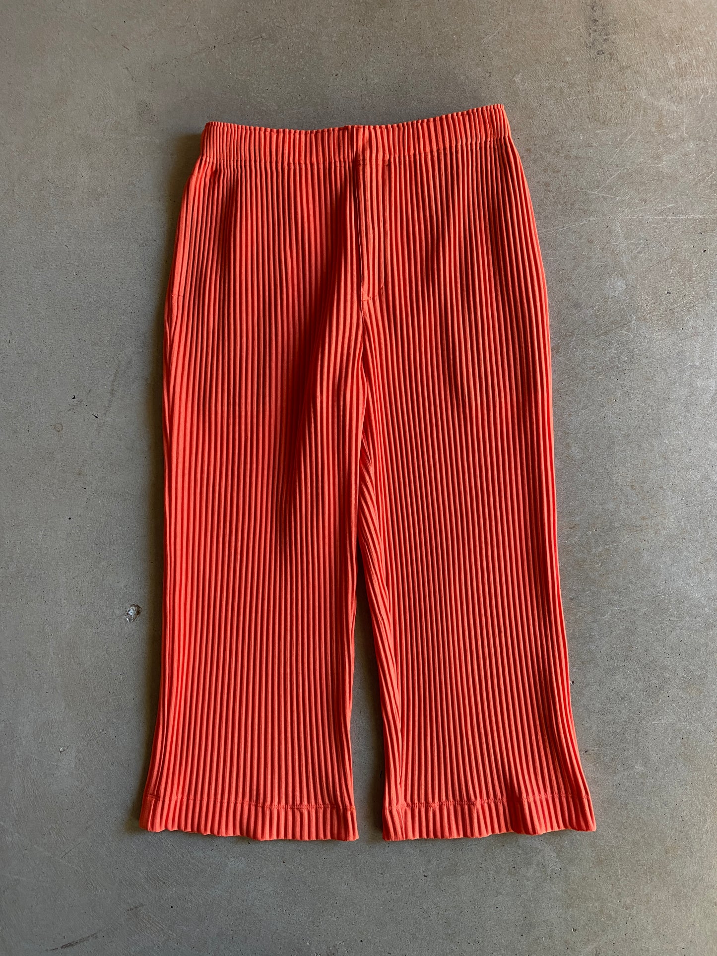 Issey Miyake Homme Plisse Orange Pleat Pants Sz L/XL