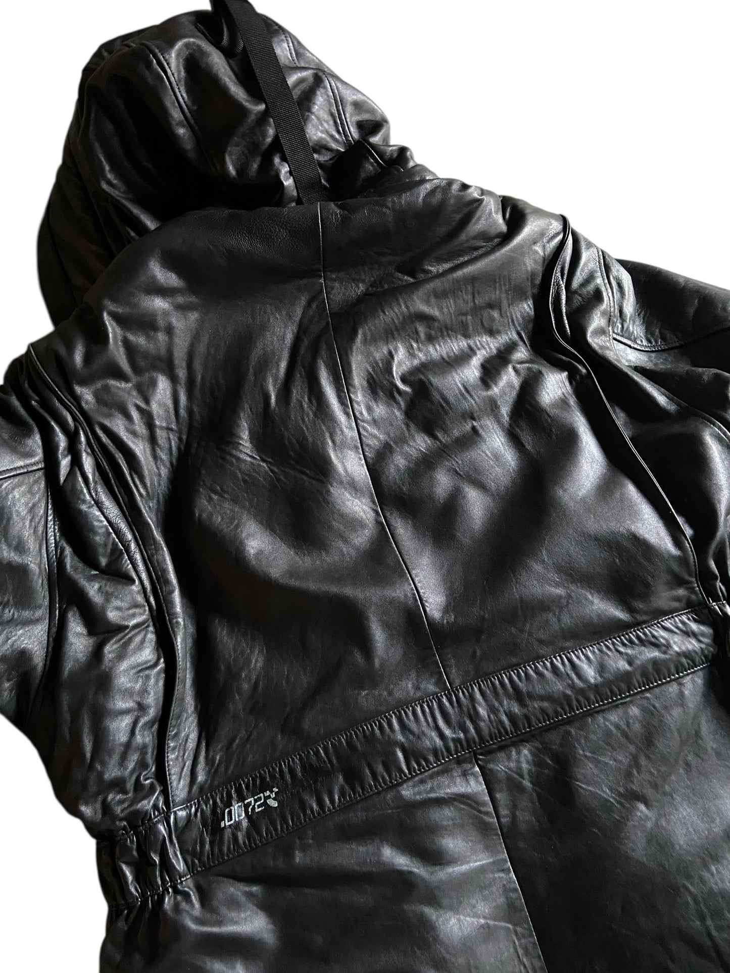 VTG Mark Ecko Complex Leather Jacket Sz L