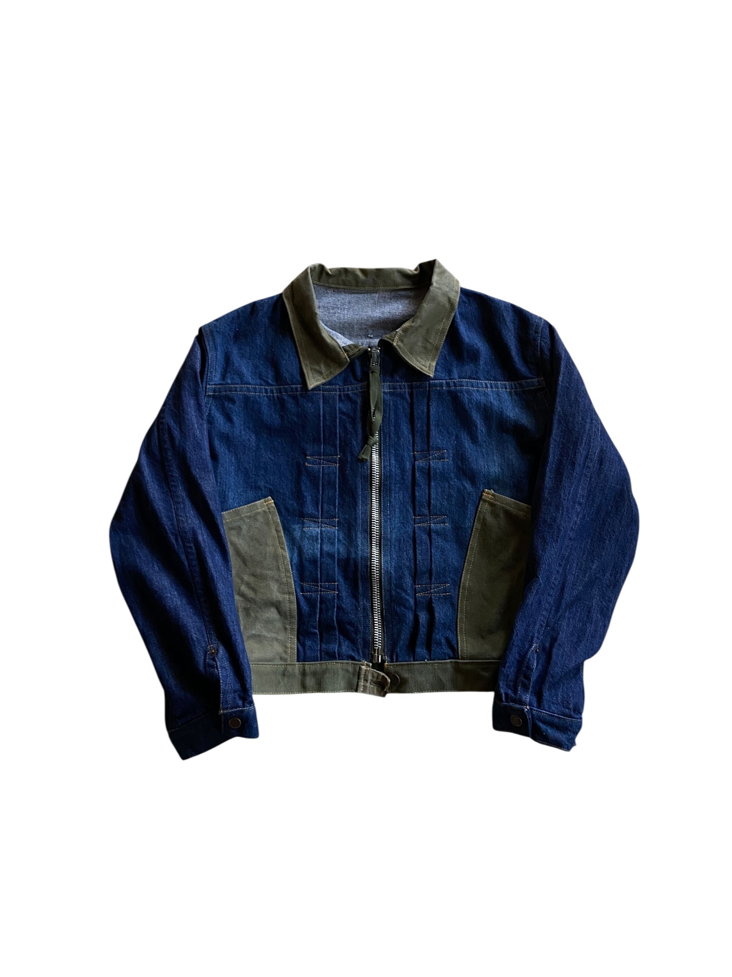 david turner DENIM x MILITARY TYPE II  STYLE JACKET Sz M/L