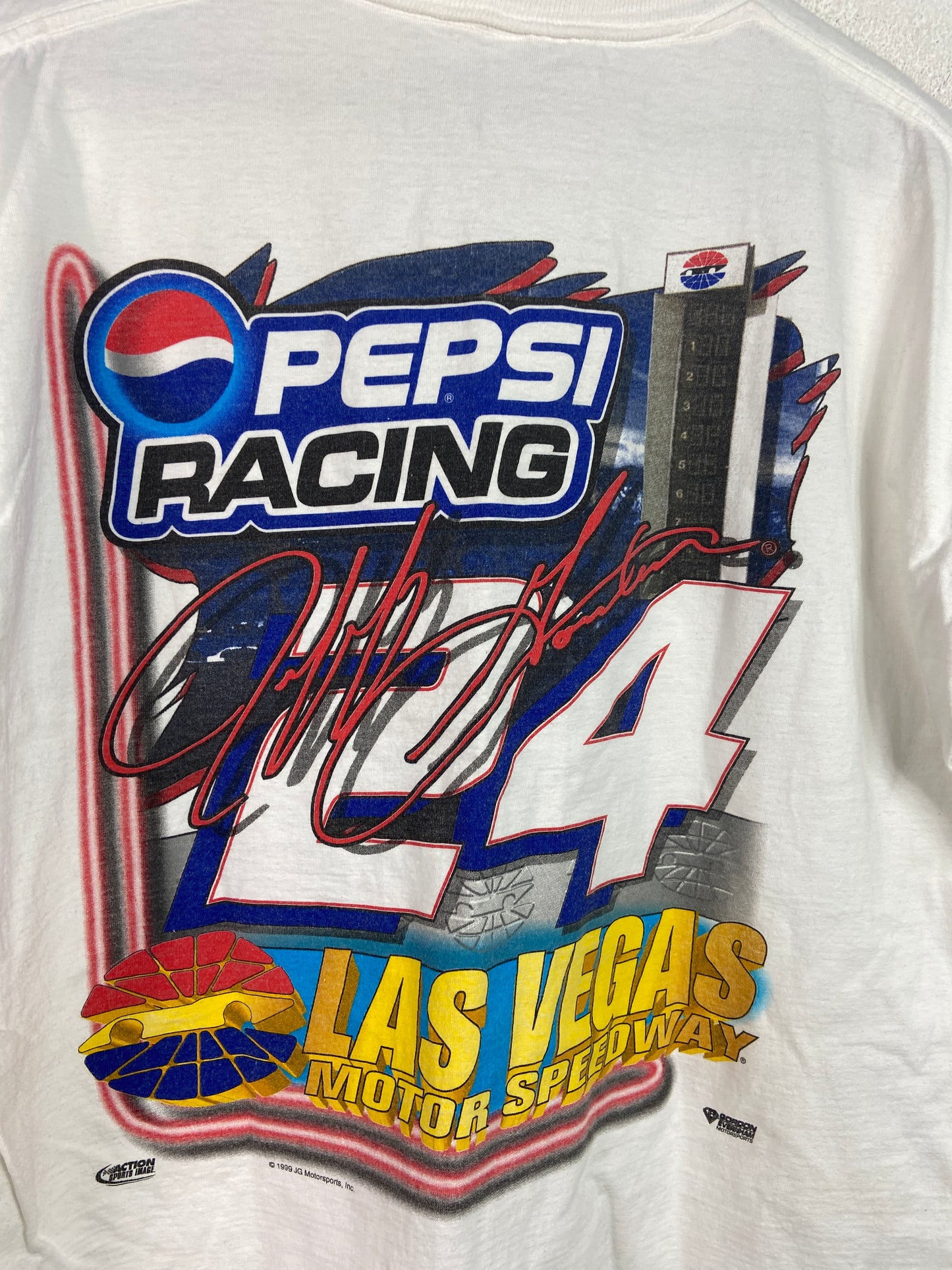 VTG Nascar Las Vegas Motor Speedway Powerhouse Tee Sz L/XL