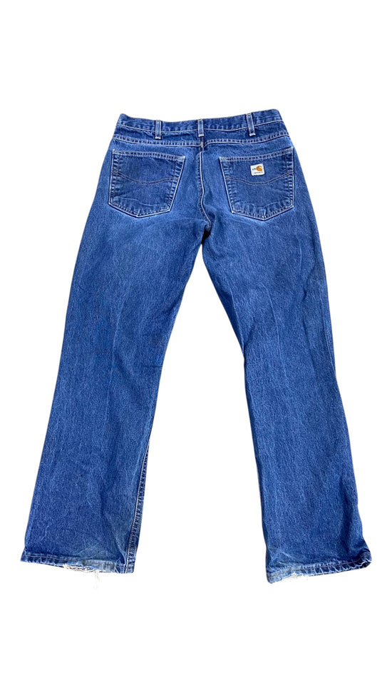 Y2K Carhartt Fire Resistant Blue Jeans Sz 34x30