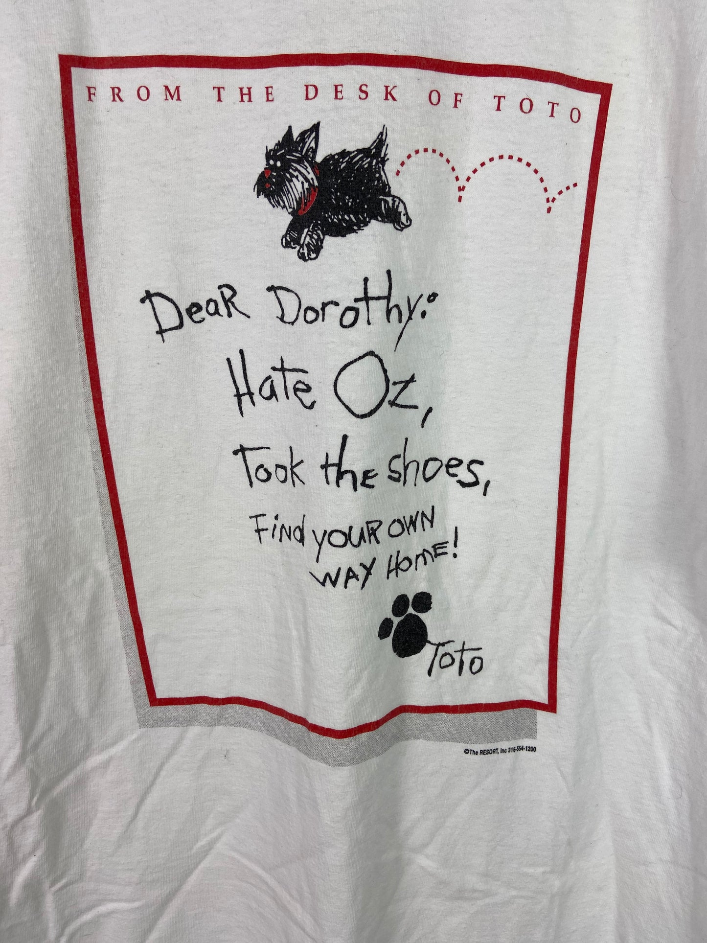 VTG Dorothy Wizard of Oz Tee Sz L