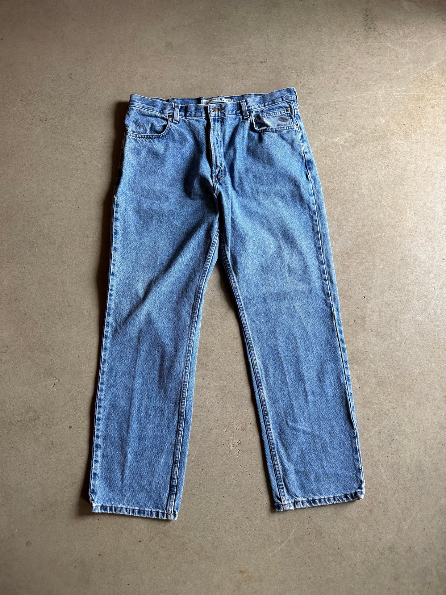 Harley Davidson Blue Denim Jeans Sz 38x32