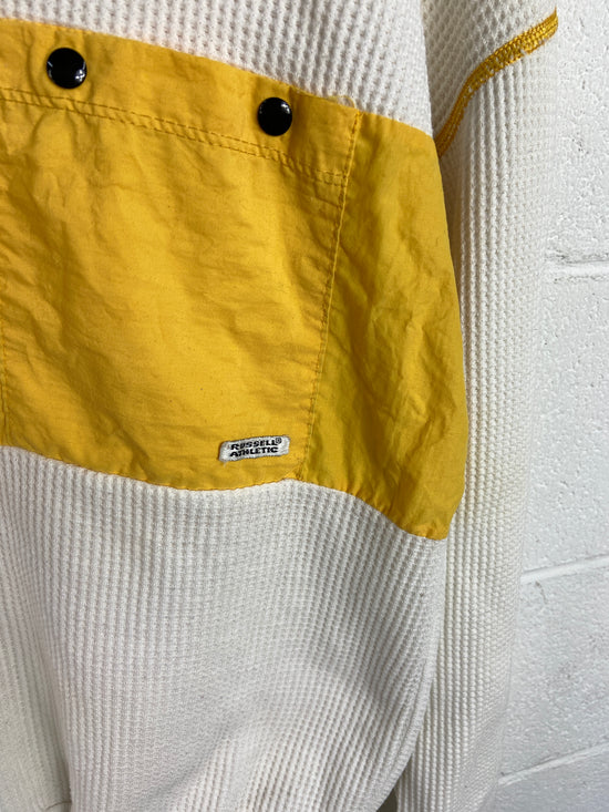 VTG Russell Athletic Thermal Pocket Shirt Sz Large
