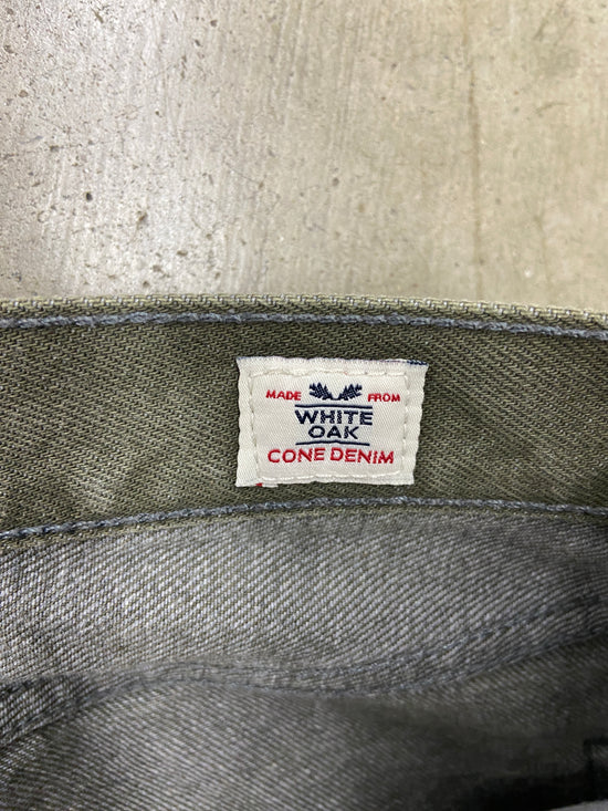 Y2K Levi's 501 Selvedge Green Denim Jeans Sz 38x32