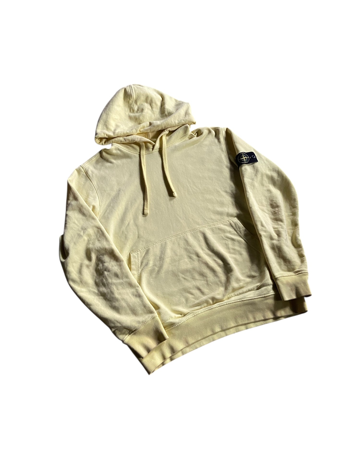 Stone Island Yellow Highlight Hoodie Sz XL/2XL
