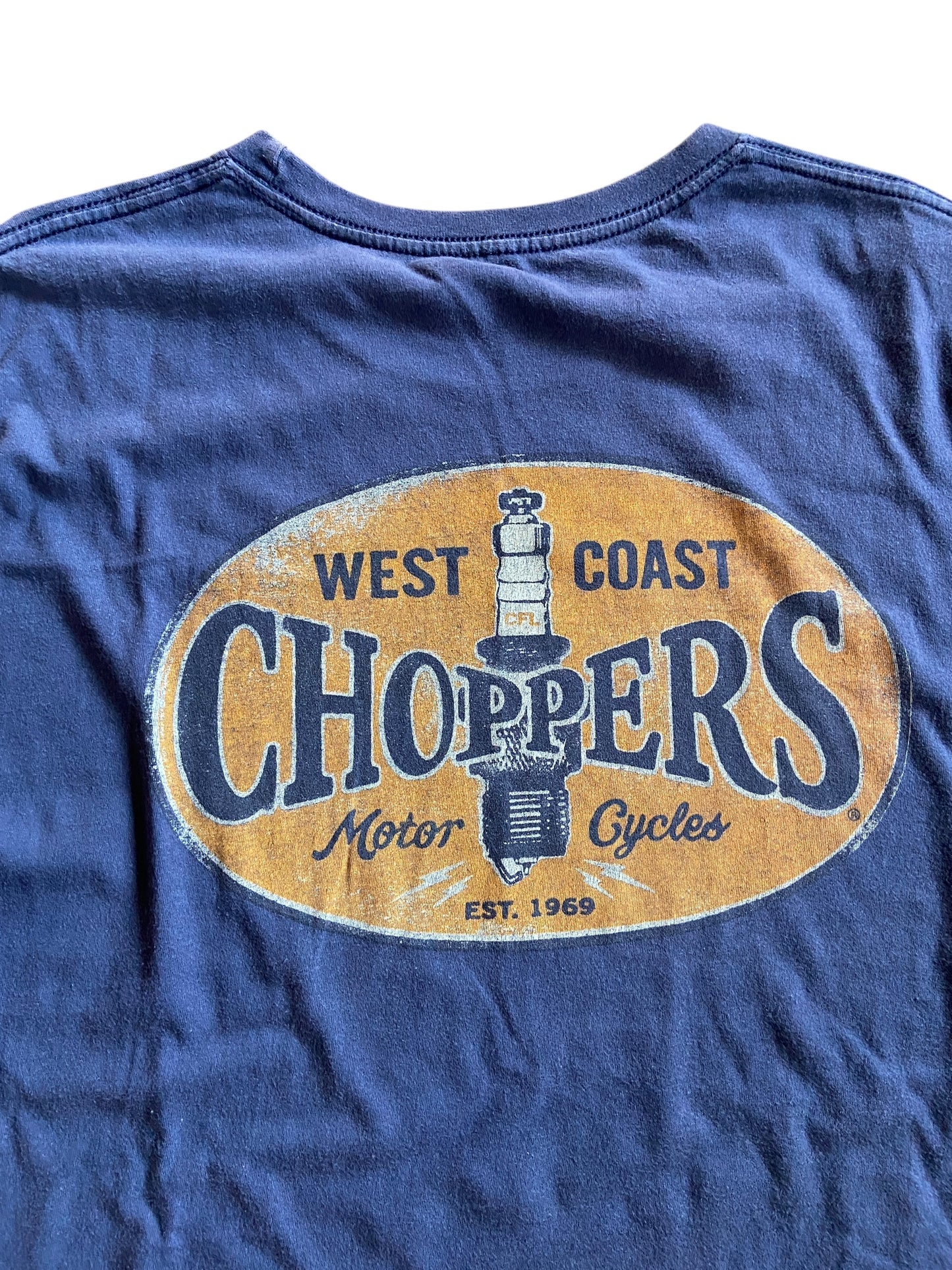 West Coast Choppers Cropped Tee Sz XL