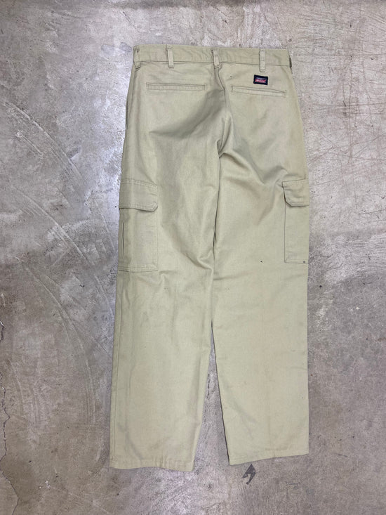 VTG Dickes Tan Cargo Chino Pants Sz 32x31