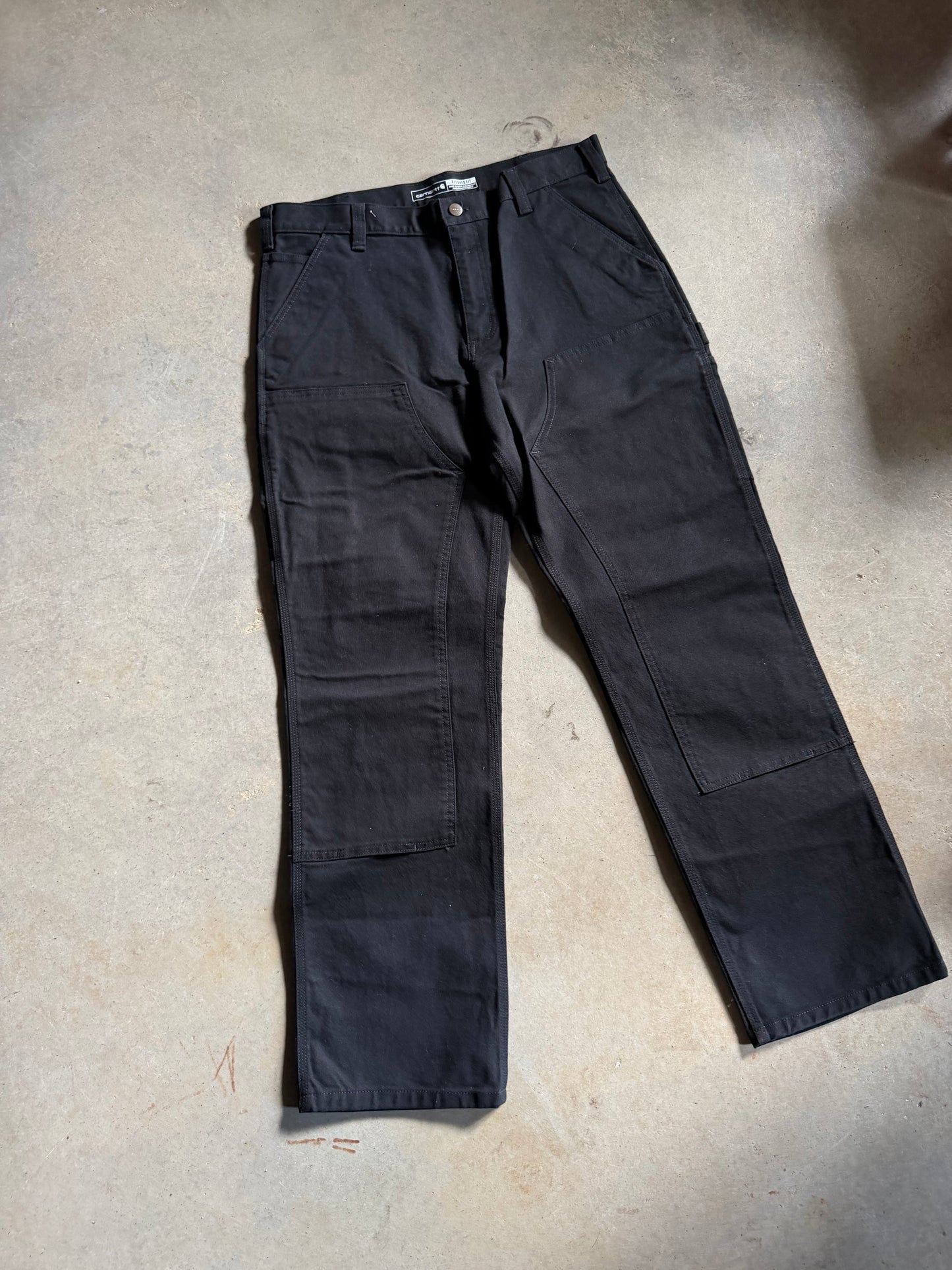 Carhartt Black Double Knee Pants Sz 36x32