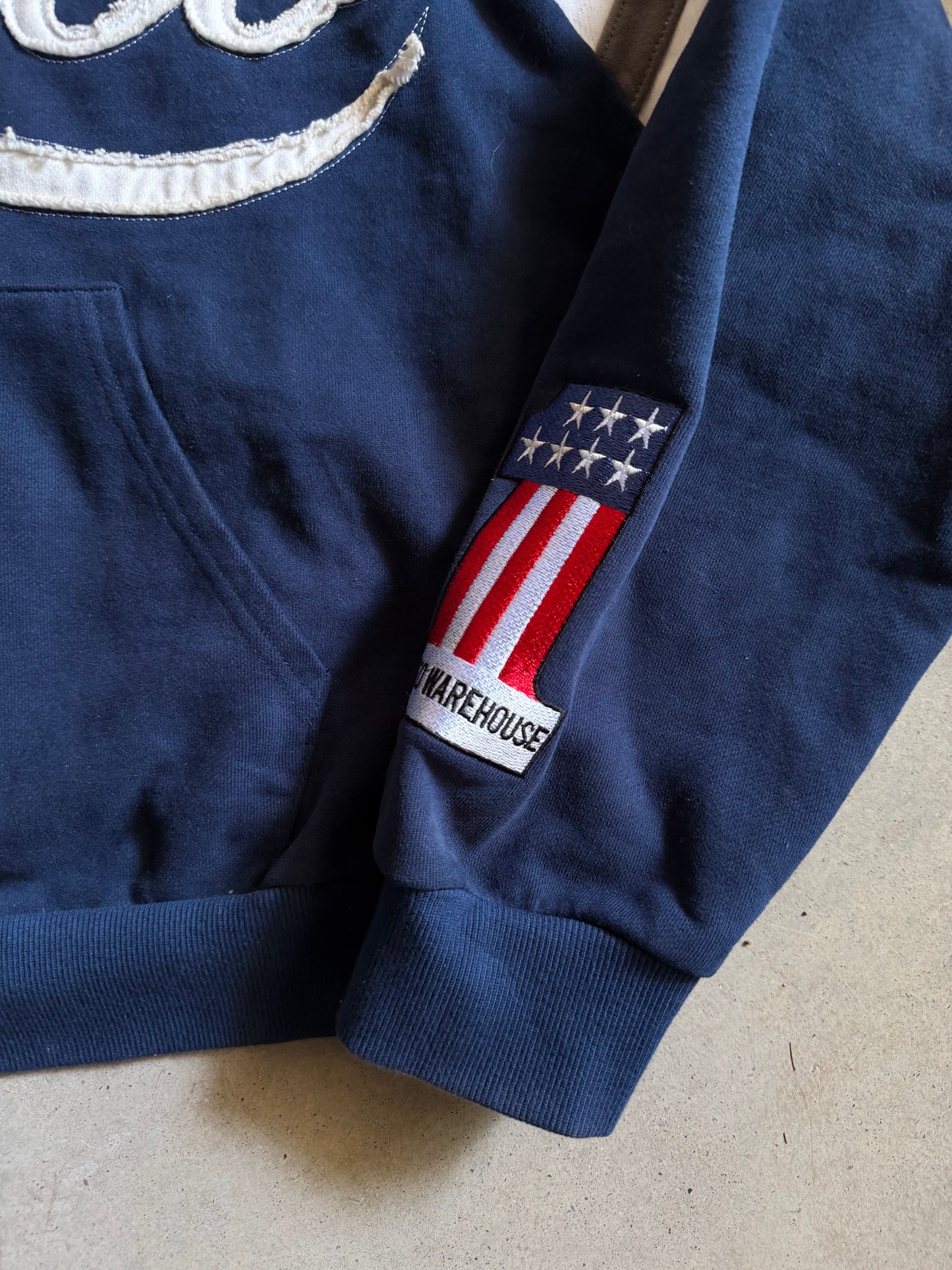 Rodeo Blue Zip Up Hoodie Sz M/L