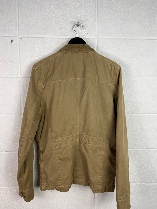 VTG Lucky Brand Fishing Tan Jacket Sz L