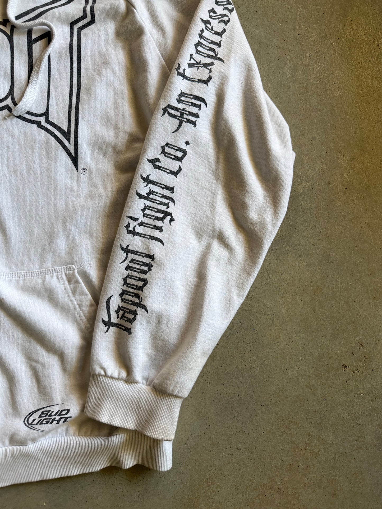 Y2K Tapout Spellout Logo Zip up Hoodie Sz XL