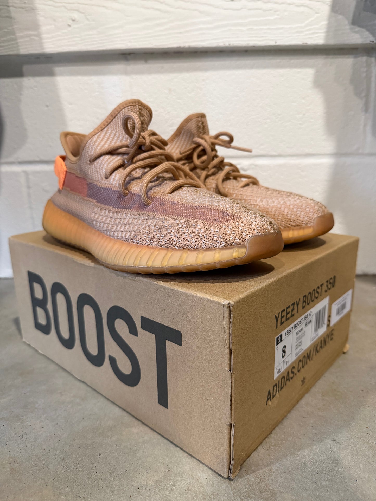 Preowned adidas Yeezy Boost 350 V2 Clay Sz 8M/9.5W