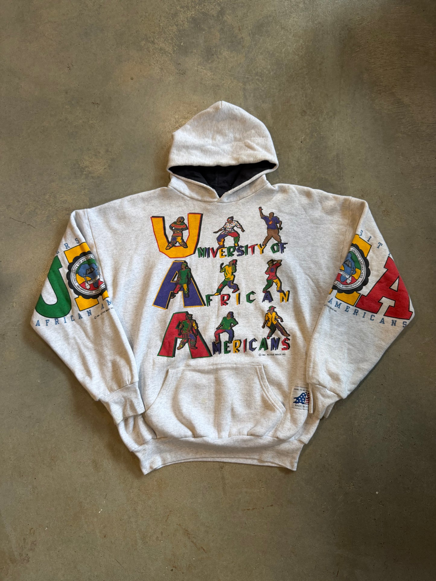 VTG University Of African American HBCU Hoodie Sz XL