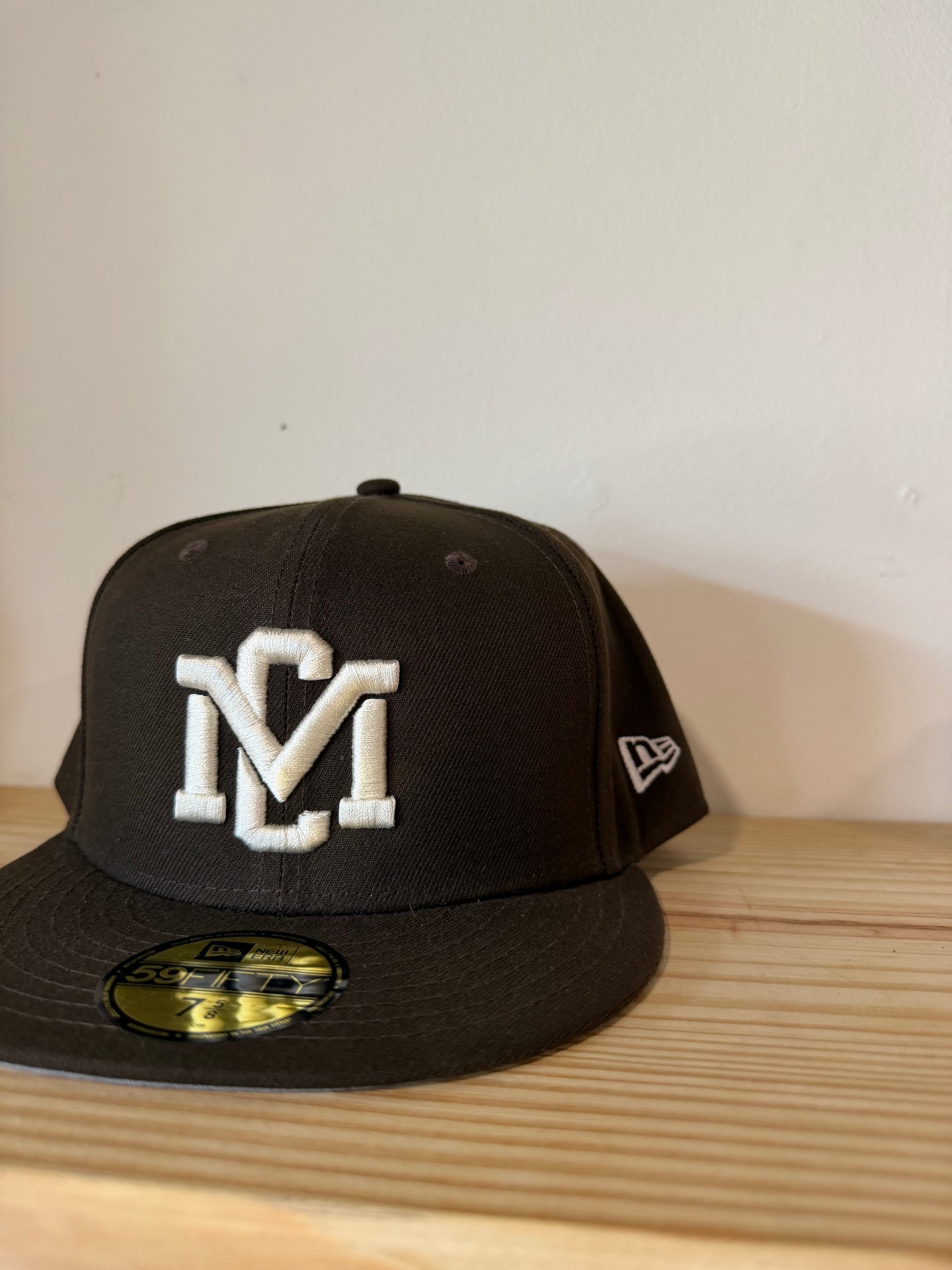 Music City Vintage Mocha Brown Fitted Hat
