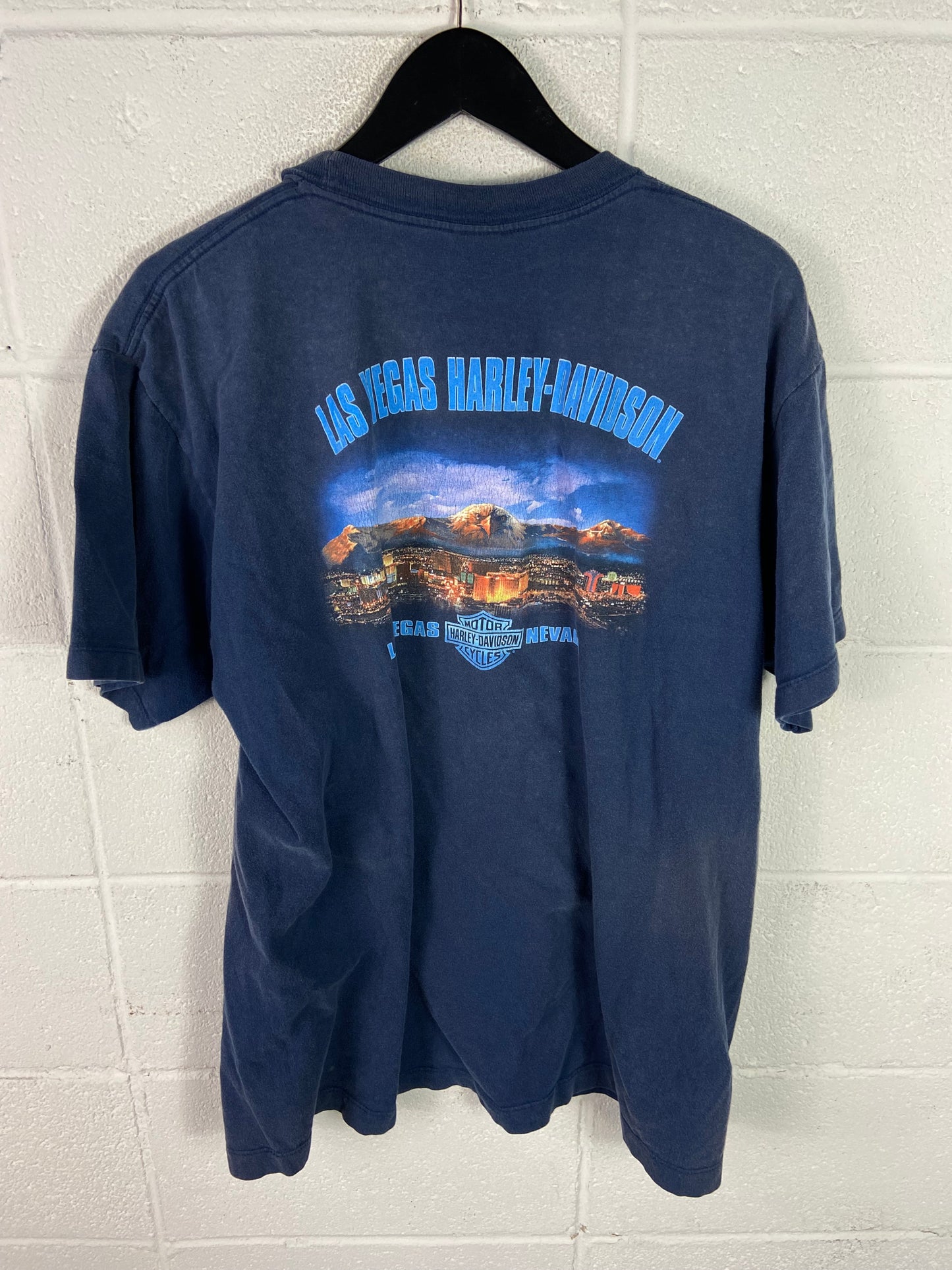 VTG Harley Davidson Las Vegas Graphic Tee Sz L