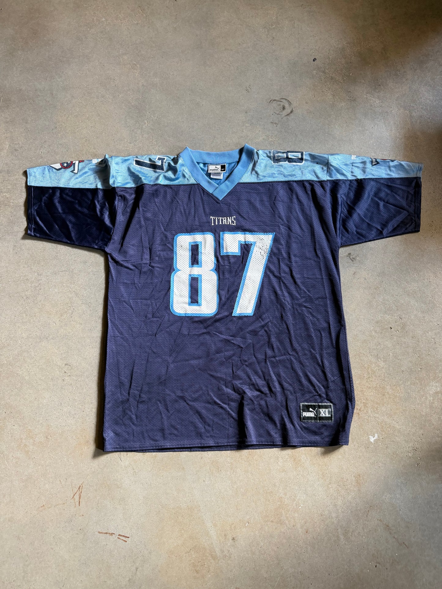 VTG Tennessee Titans Kevin Dyson Football Jersey Sz XL